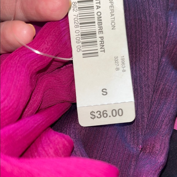 JCPenney Pink and Purple Ombre Tank Top - Picture 8 of 9